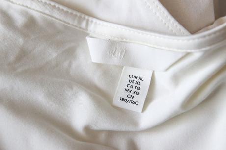 Krémový body top, h&m, xl, h&m,xl