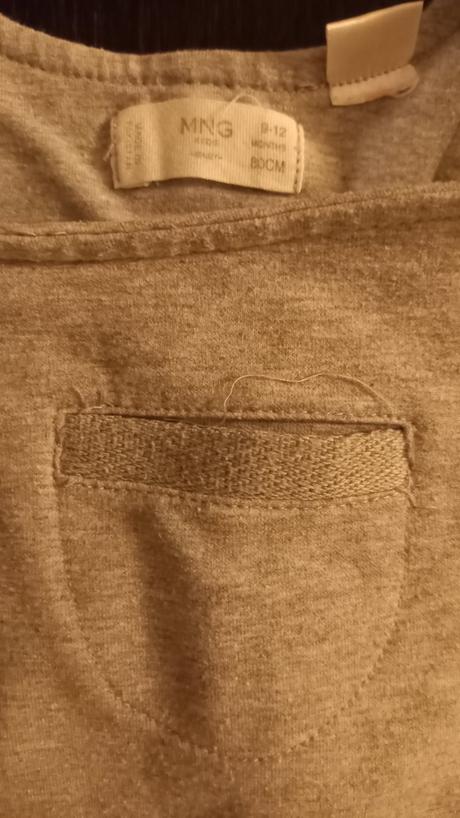 Nohavice s naprsenkou na traky 80 romperky, mango,80