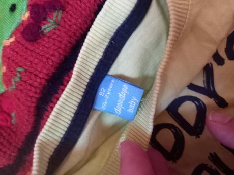 Mix oblečenia 80-92 (rifle, tepl. supr., šaty), 86–98