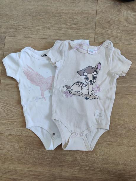 Body s krátkym rukávom 2ks, disney,80