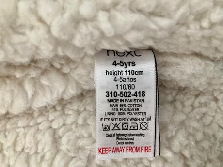 Zateplená mikina veľ.110, next,110