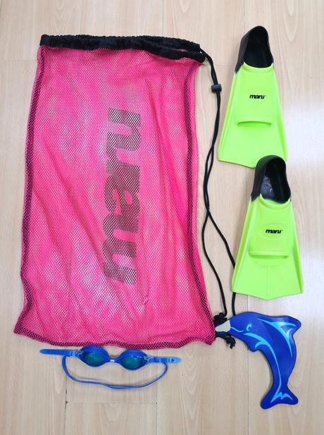 Plavecky maru set, plutvy, taska a okuliare, 
