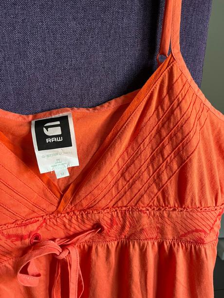 Oranžové šaty g-star raw, g-star raw,m