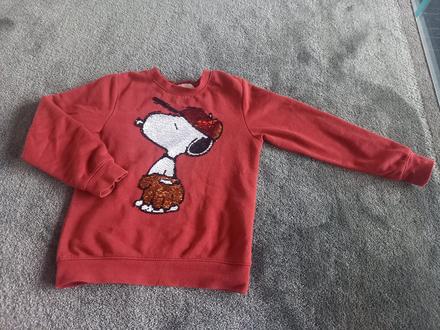Mikina hm snoopy unisex v.122/128, h&m,122