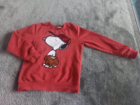 Mikina hm snoopy unisex v.122/128, h&m,122