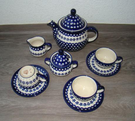 Čajová/kávová súprava boleslawiec, 