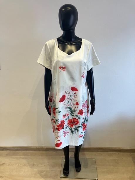Dámske elegantné šaty kvetované (xxxl), xxxl