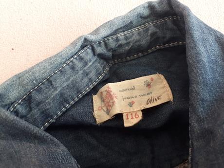 Riflová dievčenská košeľa alive, alive,116