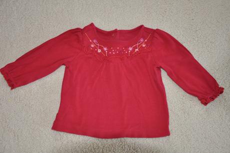 Cervene tricko, gymboree,74