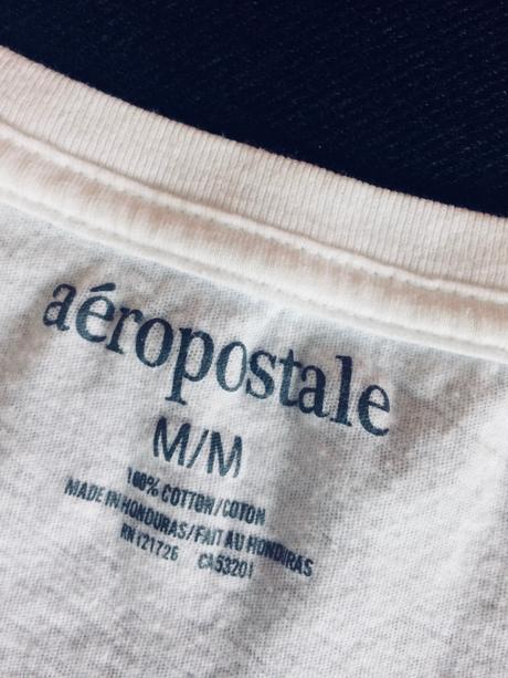 Aeropostale biele tričko vel.s-m, aeropostale,s