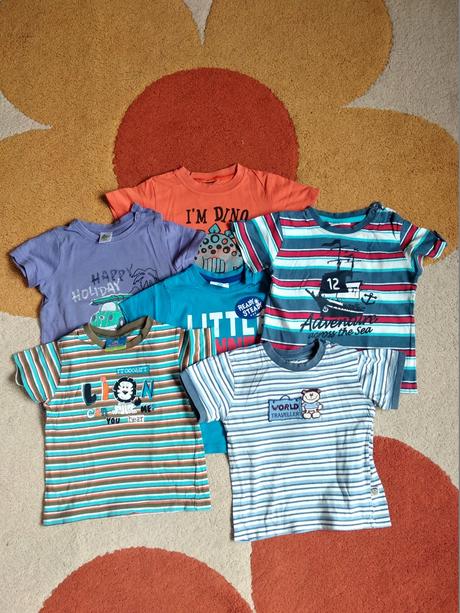 6ks detské letné tričká, topolino,92
