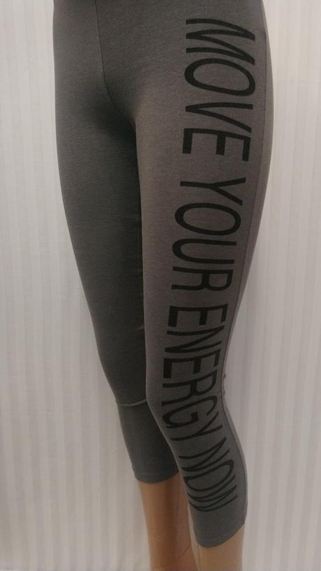 Elastické zeleno sivé 3/4 legíny, tezenis, xs, tezenis,xs