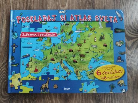 Kniha puzzle atlas, 