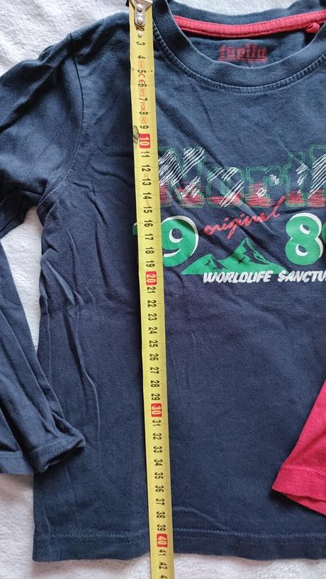 Bavlnené tričko 2x - 4-6 rokov, lupilu,116