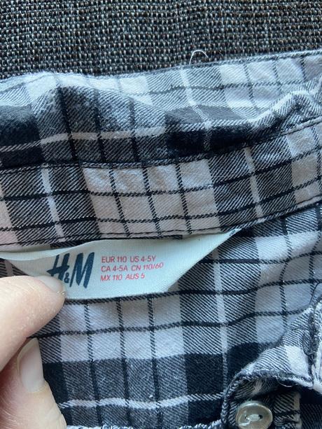 Flanelová košeľa, h&m,110