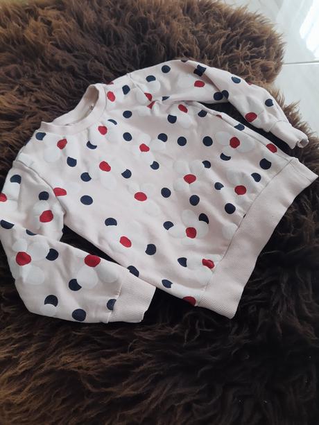 Detská kvietkovaná mikina 98/104, ovs,98