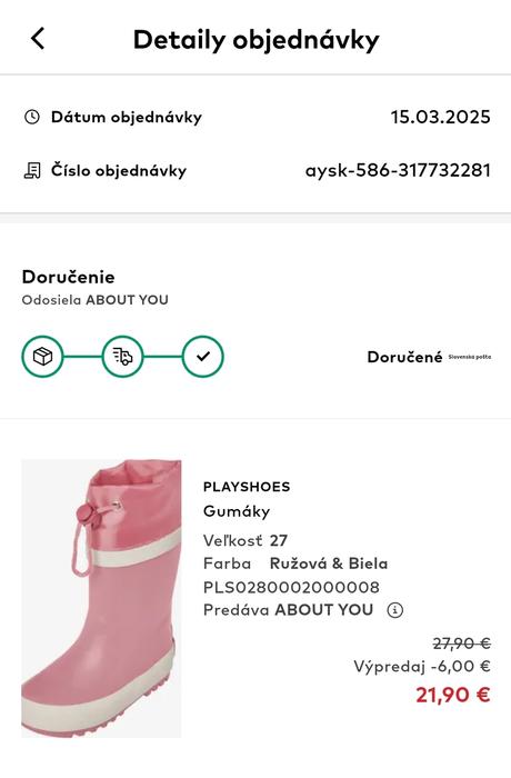Gumáky 27 veľkosť, playshoes,27