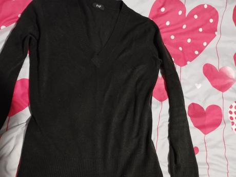 Čierny pulóver f&f -m, f&f,m