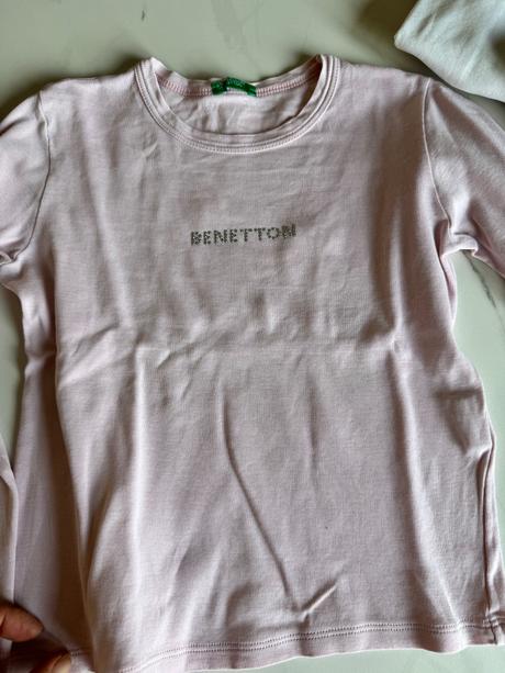 3x basic top benetton a h&m 116, h&m,116