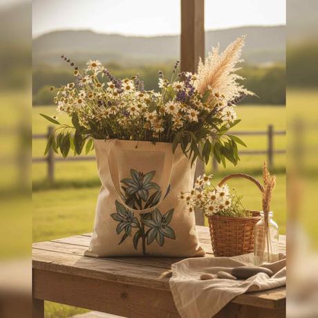 Plátené, ručne maľované tašky, 