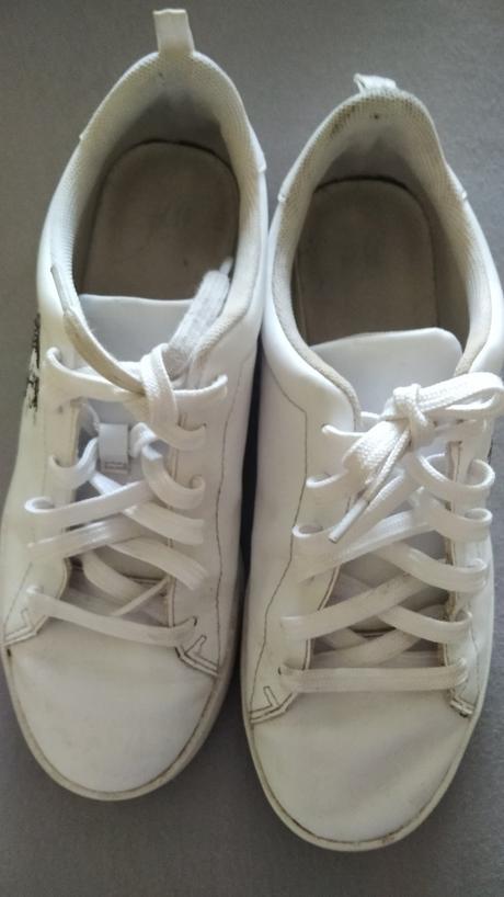 Biele tenisky s jednorozcom, h&m,37