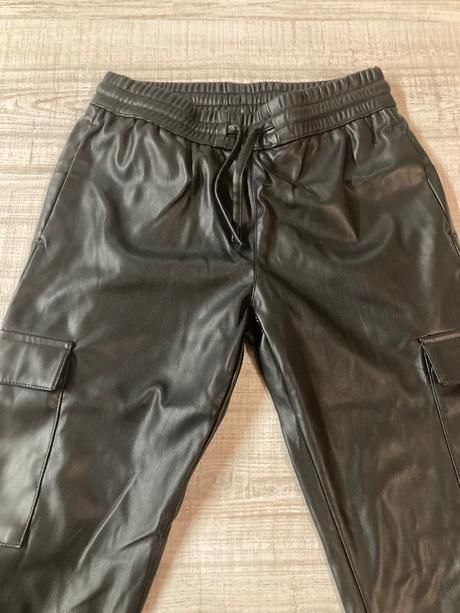 Zateplené kožene nohavice, 152