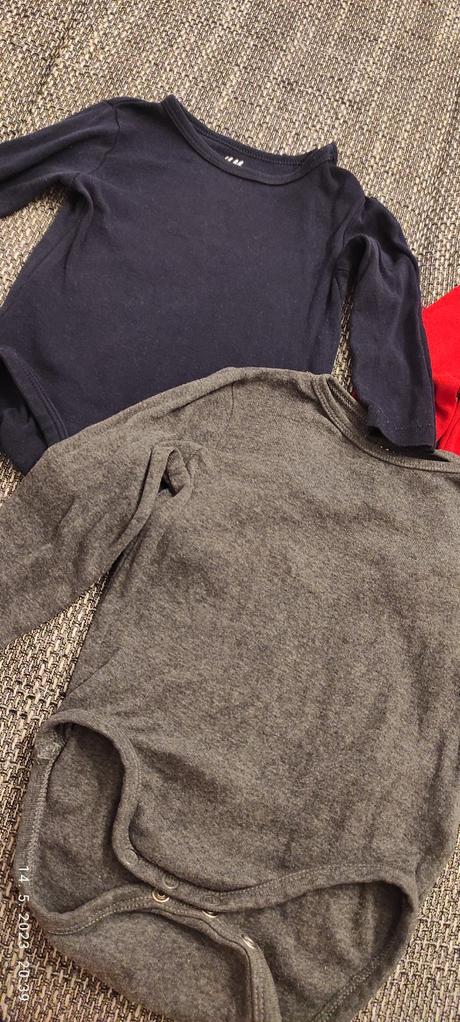 Body, dlhý rukáv 68 (3ks), h&m,68