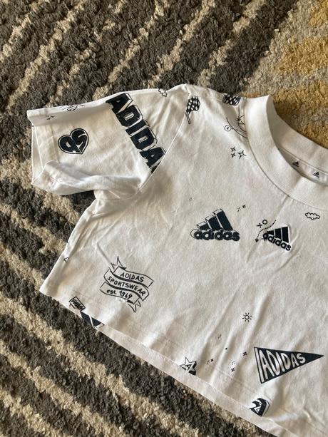 Crop tričko adidas, adidas,140