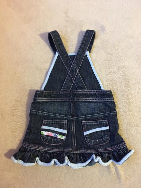 Riflová vyšívaná suknička, 86