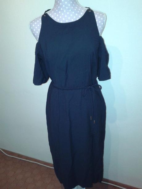 Tmavomodré šaty mango veľ. 36/38, mango,38