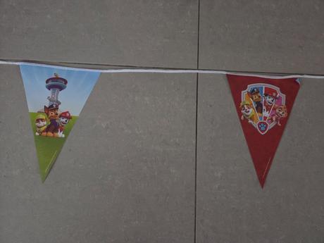 Girlanda na oslavu labková patrola,