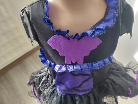 Vampírka / netopier halloweensky kostým veľ.98,