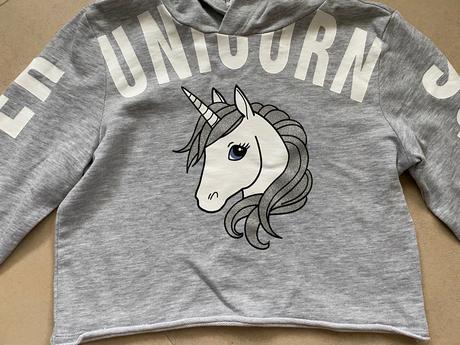 Mikinka jednorozec, h&m,134