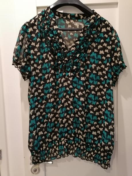 Dámska blúzka s motýľmi veľ. 50/52, 50