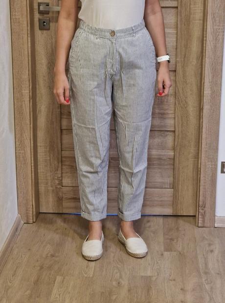 Predám takmer nenosené letné nohavice pull&bear, l, pull&bear,l