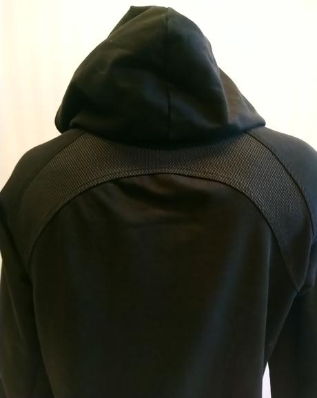 Pánska čierna mikina s kapucňou s nápismi, nike, s, nike,s