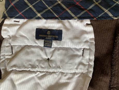 Pánske menčestrové  nohavice brooks brothers v. 32, 32