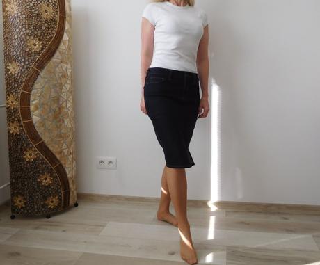 Riflová suknička 40v,, f&f,40