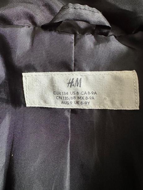 Zimná bunda h&m 134, h&m,134