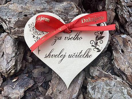 Ďakovné srdiečko s vlastným textom malé, 