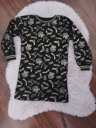 Dievčenské zateplené šaty harry potter + darček, reserved,134