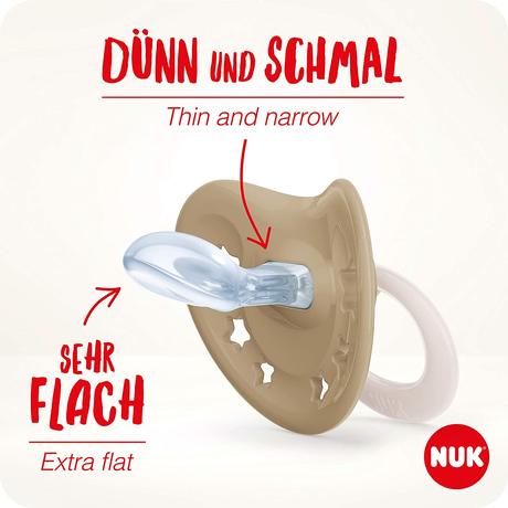 Nuk silikónový cumlík signature night hviezdy, 2ks, nuk