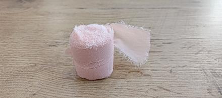 Ozdobná stuha pastel - 40 mm - losos - balenie 5 m, 