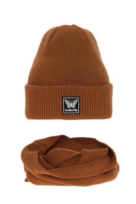 Dievčenský komplet čiapka a nákrčník florka, 48 / 50