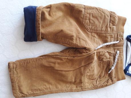 Podsite nohavice + body, h&m,68