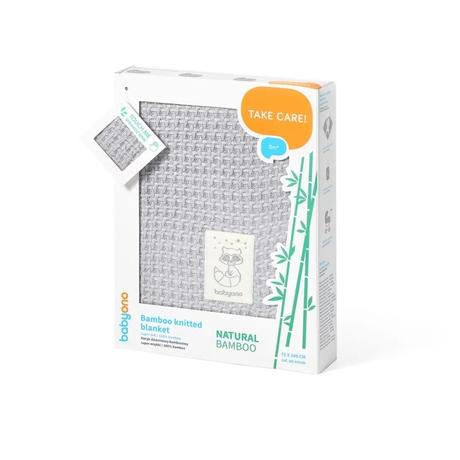 Babyono 479/04 pletená detská deka šedá 75x100 cm, 