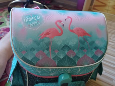 Skolska taska flamingo,