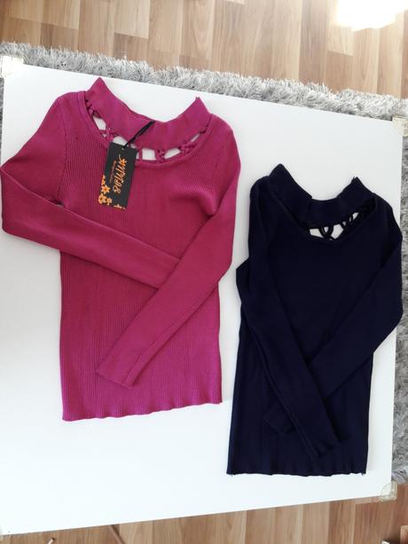 Nenosené elegantné svetríky m/l, l