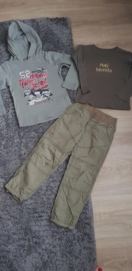 Mikina, nohavice, tričko 110, 104–116