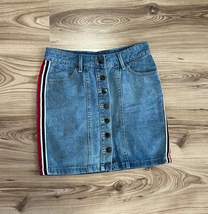 Riflová sukňa, kik,s